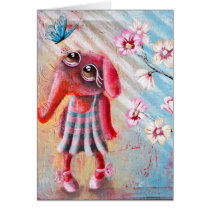 Little enlightened Elephant Greetingcard cards