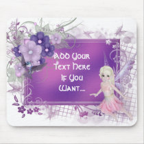 Little Fairy Girl Customizable Mousepad