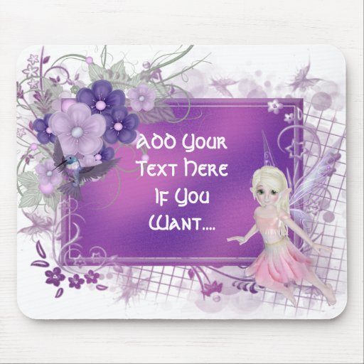 Little Fairy Girl Customizable Mousepad
