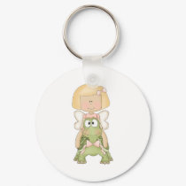 Little Fairy Girl Riding Turtle keychains by cutespot Little Fairy Girl Riding Turtle keychains
