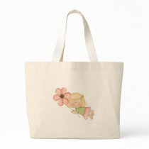 Little Fairy Girl with Flower bags by cutespot Little Fairy Girl with Flower bags