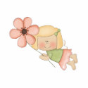 Little Fairy Girl with Flower photo sculptures