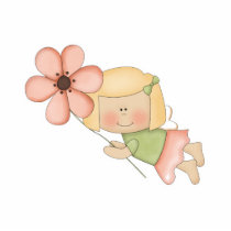 Little Fairy Girl with Flower photo sculptures by cutespot Little Fairy Girl with Flower photo sculptures