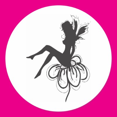 Little Fairy on a Flower Round Sticker Zazzle_sticker