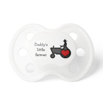 Little Farmer Baby  Cute Tractor with Heart Baby Pacifiers