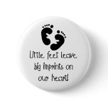 Little Feet Big Imprints Black Pins