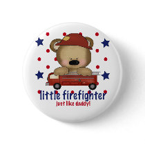 Little Firefighter Just Like Daddy buttons by ifbabycouldtalk Little Firefighter Just Like Daddy buttons