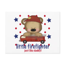 Little Firefighter Just Like Daddy postcards by ifbabycouldtalk Little Firefighter Just Like Daddy postcards