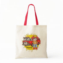 Little Firefighter Name bags