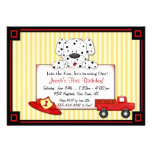 Little Fireman First Birthday Personalized Invitation