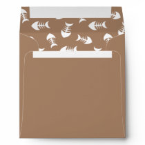 Little Fish Bones Surprise Taupe Brown Envelope