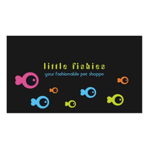 Little Fishies Business Cards (front side)