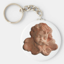 LITTLE FLORENTINE ANGEL ,white Key Chain