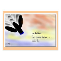 Little FLY ACEO Haiku Art Trading Card------------ business cards by Reflekshins Little FLY ACEO Haiku Art Trading Card------------ business cards