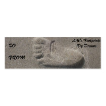 Little Footprints, Big Dreams Profile Card business cards by sunsett76 Little Footprints, Big Dreams Profile Card business cards