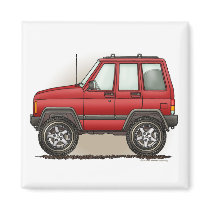 Little Four Wheel SUV Car Magnets