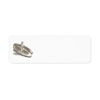 Little French Silk Slippers - Petits Souliers Custom Return Address Labels