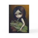 "Little Frog Girl" Greeting Card