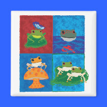 Little frog magnets