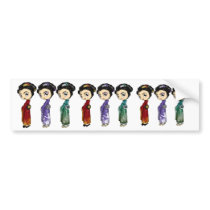 Little Geishas bumper stickers