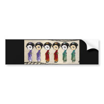 Little Geishas bumper stickers