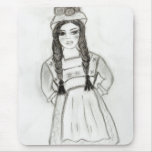 Little German Girl Mouse Pads