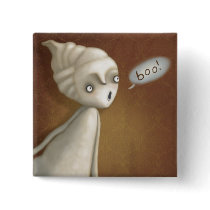Little Ghost Girl Halloween Buttons!