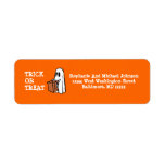 Little Ghost Trick or Treat Halloween Candy bag Return Address Label
