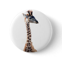 "Little Giraffe" Wildlife Animal Watercolor Pins