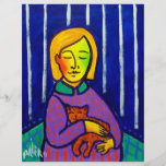 Little Girl and Cat by Piliero Flyers