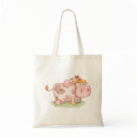 Little girl and Cow Bags