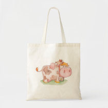 Little girl and Cow bags