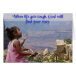 Little Girl Asks God Cards