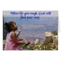 Little Girl Asks God cards