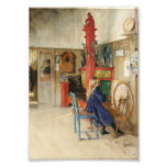 Little Girl at Spinning Wheel Photo
