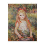 Little Girl Carrying Flowers Post Cards