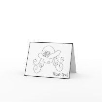 Little girl in hat... cards