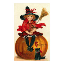 Little Girl in Witch Costume posters