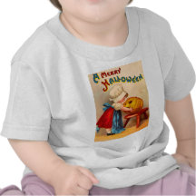 Little Girl & Jack O' Lantern T-shirts