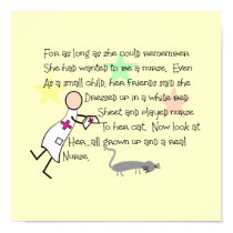 "Little Girl Nurse" Story Art Print--Frameable by gabelstories "Little Girl Nurse" Story Art Print--Frameable