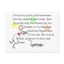 "Little Girl Nurse" Story--Unique Gifts postcards by gabelstories "Little Girl Nurse" Story--Unique Gifts postcards