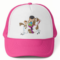 Little Girl On Horse hats