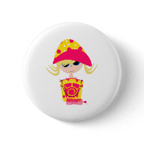 Little Girl on the Beach Pin
