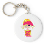 Little Girl on the Beach Key Chain