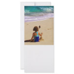Little Girl Playing in Sand Custom Rack Card