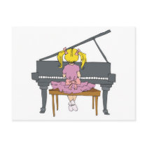 little girl playing piano postcards by geekme little girl playing piano postcards