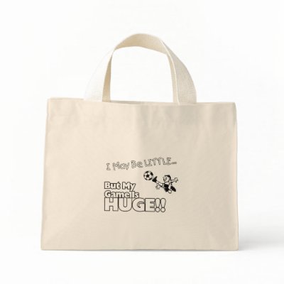 Little girl SOCCER Canvas Bags by strongpointinc