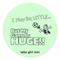 Little girl SOCCER stickers
