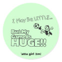 Little girl SOCCER stickers by strongpointinc Little girl SOCCER stickers