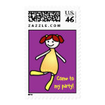 little girl stamp